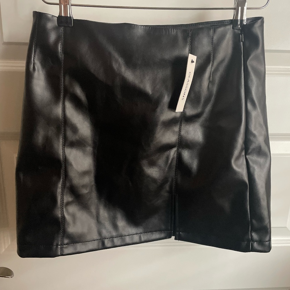 Glassons Vegan Leather Skirt